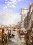 Joseph Mallord William Turner The Grand Canal - Scene - A Street In Venice oil painting